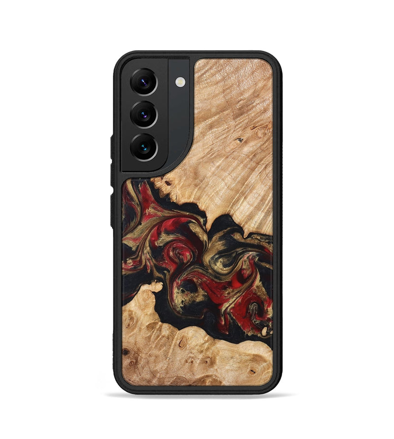 Galaxy S22 Wood Phone Case - Ledger (Red, 824303)