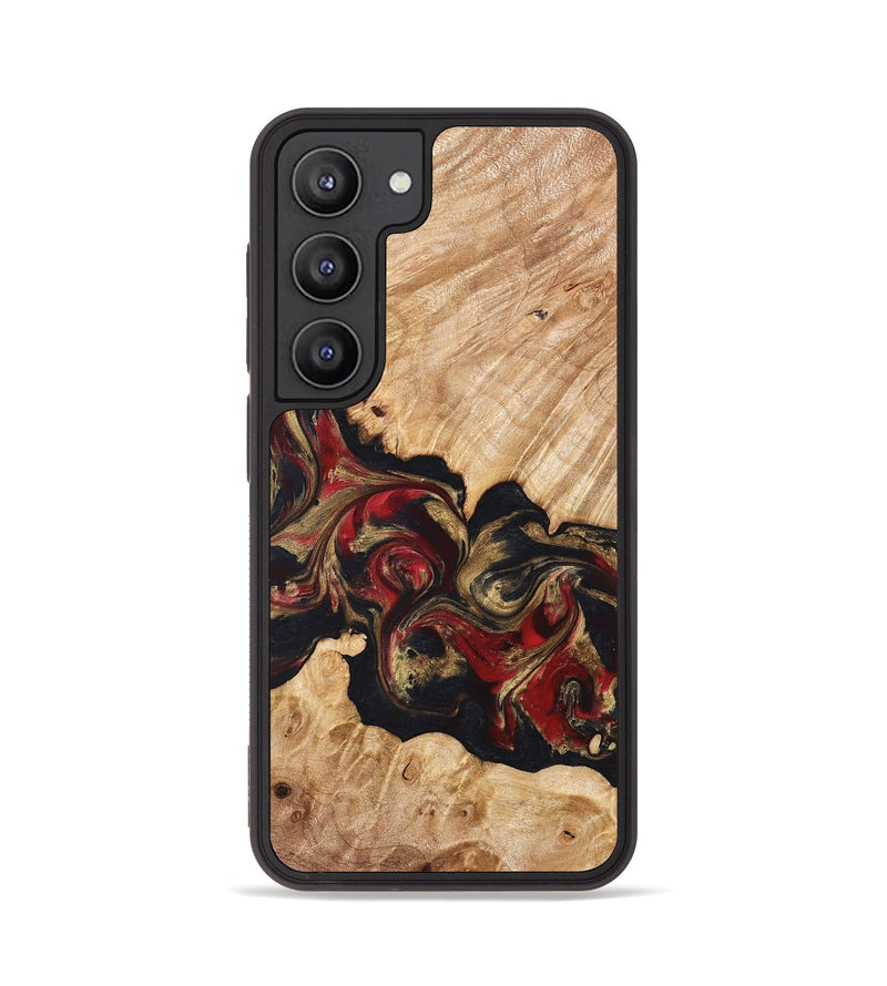 Galaxy S23 Wood Phone Case - Ledger (Red, 824303)