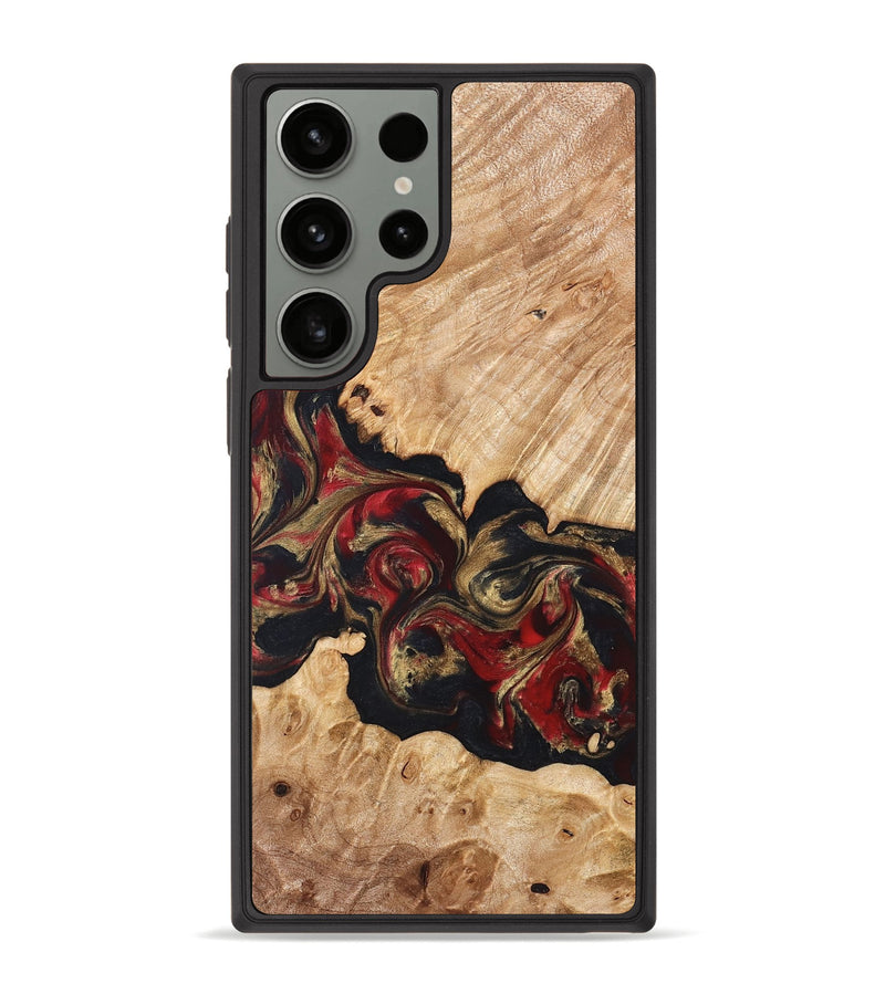 Galaxy S23 Ultra Wood Phone Case - Ledger (Red, 824303)