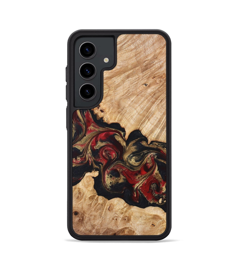 Galaxy S24 Wood Phone Case - Ledger (Red, 824303)