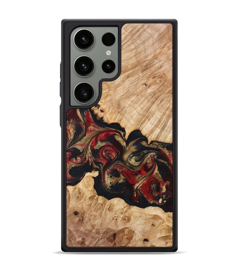 Galaxy S24 Ultra Wood Phone Case - Ledger (Red, 824303)