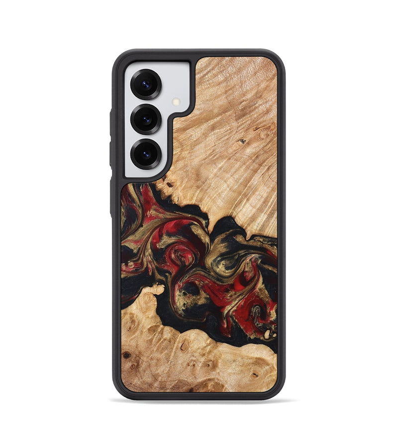 Galaxy S25 Wood Phone Case - Ledger (Red, 824303)