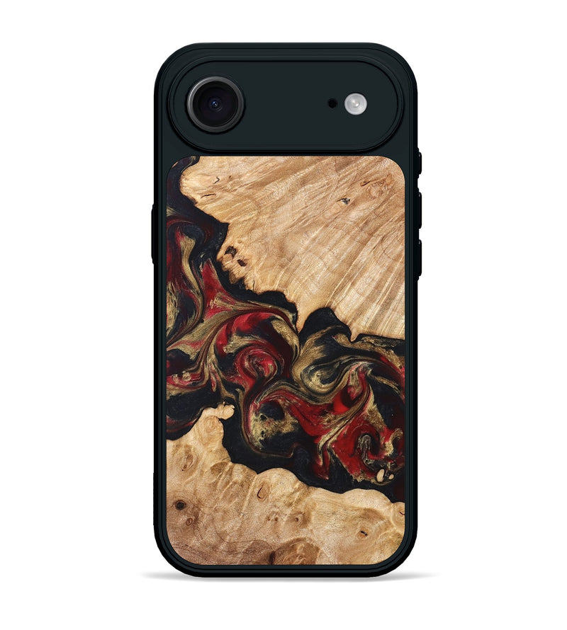 iPhone 17 Air Wood Phone Case - Ledger (Red, 824303)