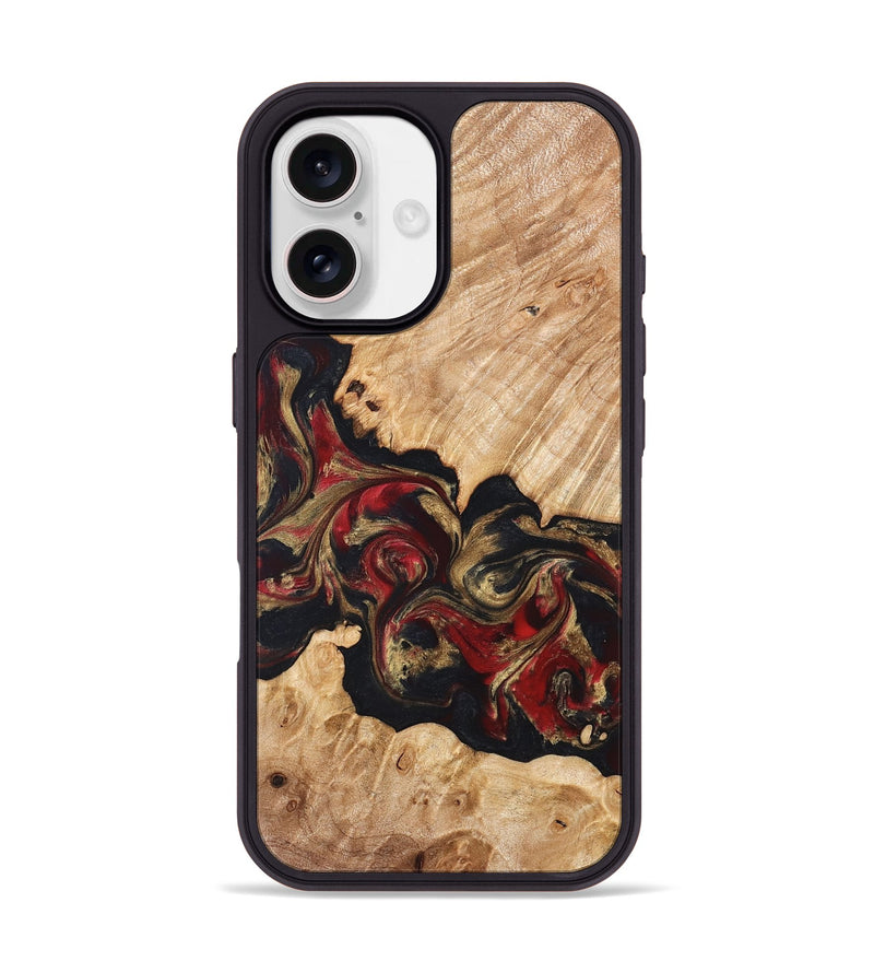 iPhone 17 Wood Phone Case - Ledger (Red, 824303)