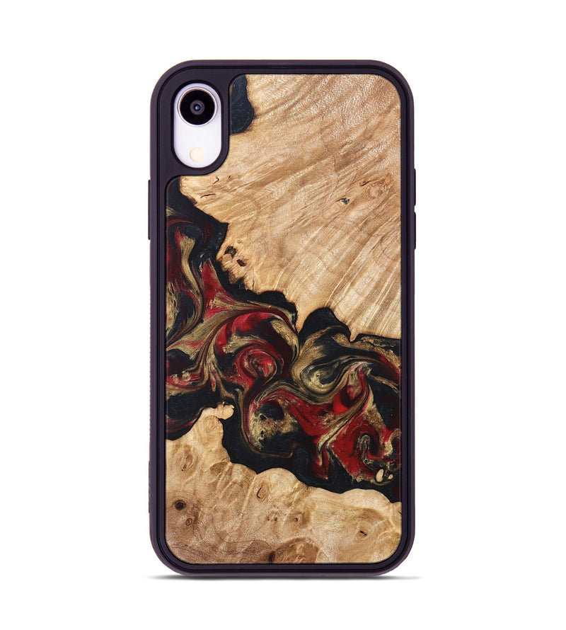 iPhone Xr Wood Phone Case - Ledger (Red, 824303)