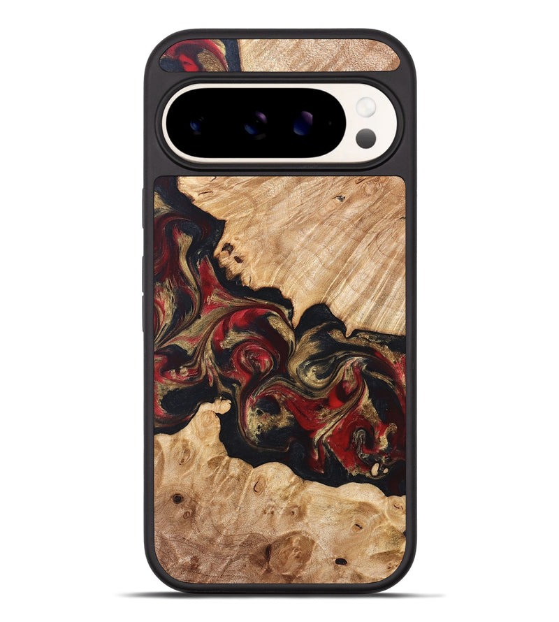 Pixel 9 Pro XL Wood Phone Case - Ledger (Red, 824303)