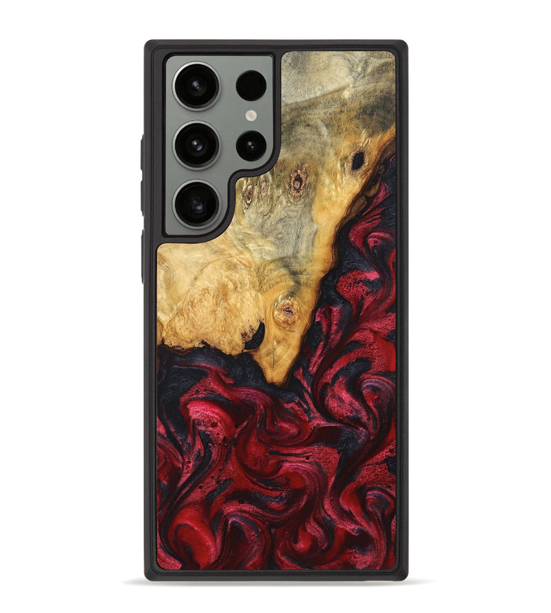Galaxy S23 Ultra Wood Phone Case - Tiara (Red, 824304)
