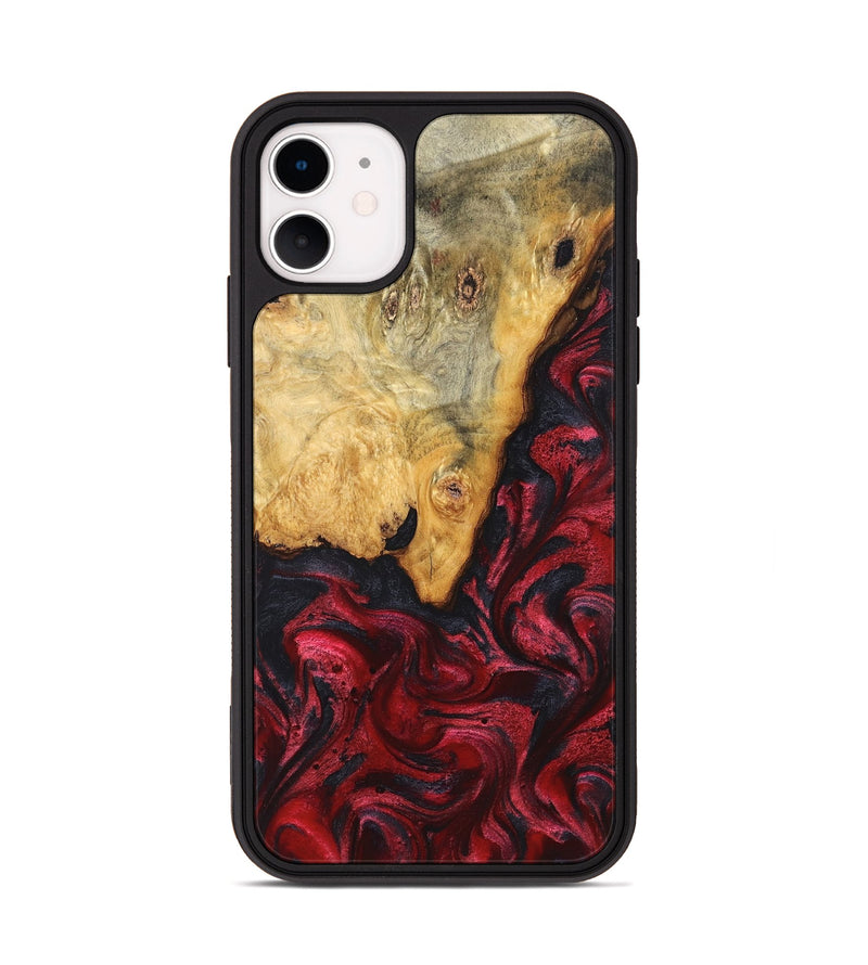 iPhone 11 Wood Phone Case - Tiara (Red, 824304)