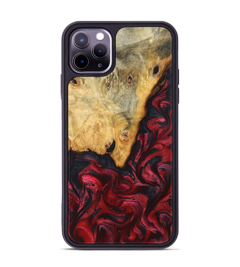 iPhone 11 Pro Max Wood Phone Case - Tiara (Red, 824304)