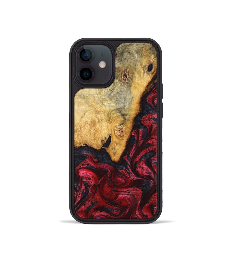 iPhone 12 mini Wood Phone Case - Tiara (Red, 824304)