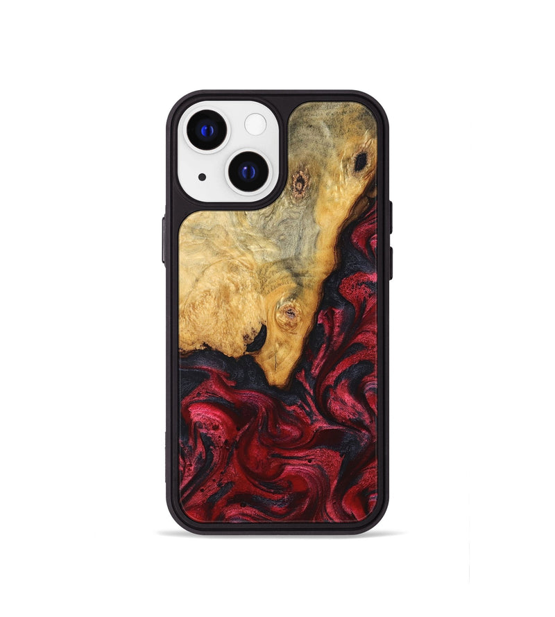 iPhone 13 mini Wood Phone Case - Tiara (Red, 824304)