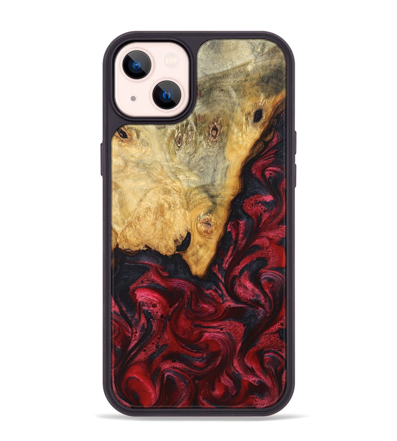 iPhone 14 Plus Wood Phone Case - Tiara (Red, 824304)