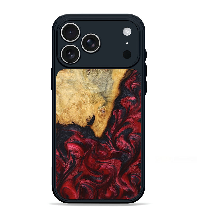 iPhone 17 Pro Max Wood Phone Case - Tiara (Red, 824304)