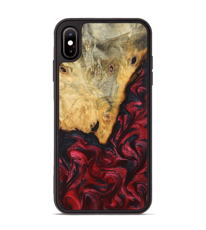 iPhone Xs Max Wood Phone Case - Tiara (Red, 824304)