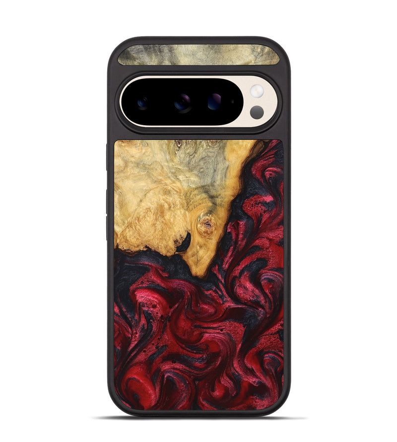Pixel 10 Wood Phone Case - Tiara (Red, 824304)