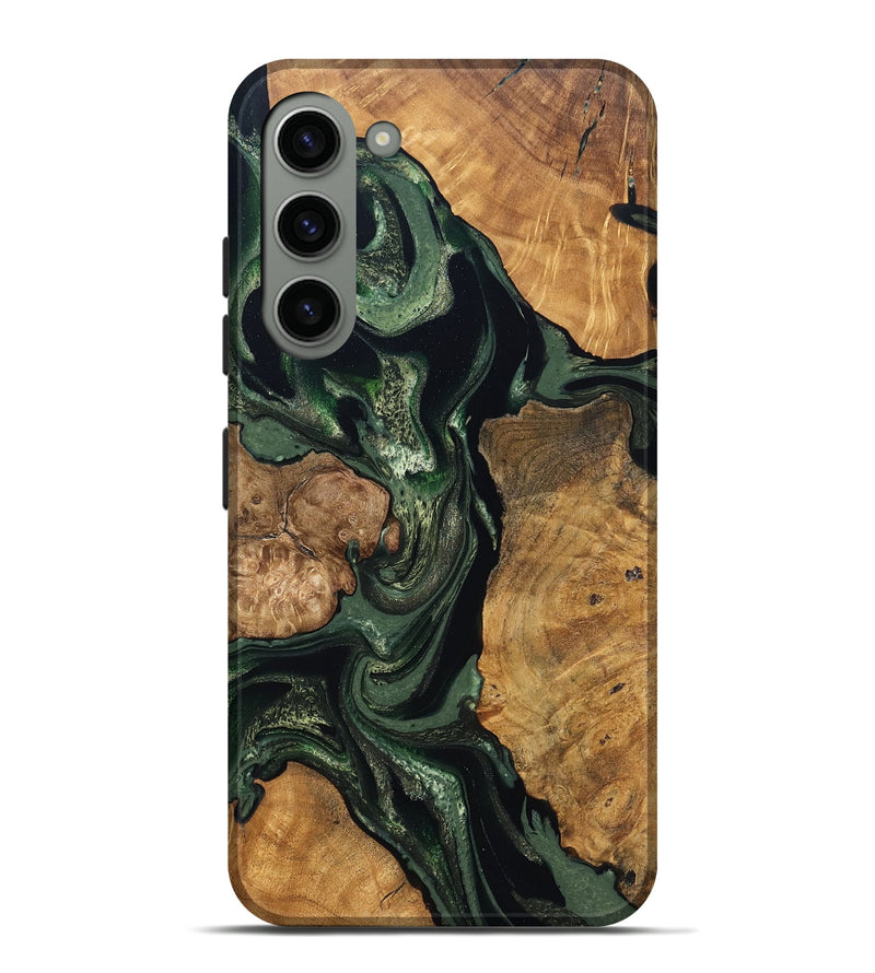 Galaxy S23 Plus Wood Live Edge Phone Case - Colter (Green, 824307)