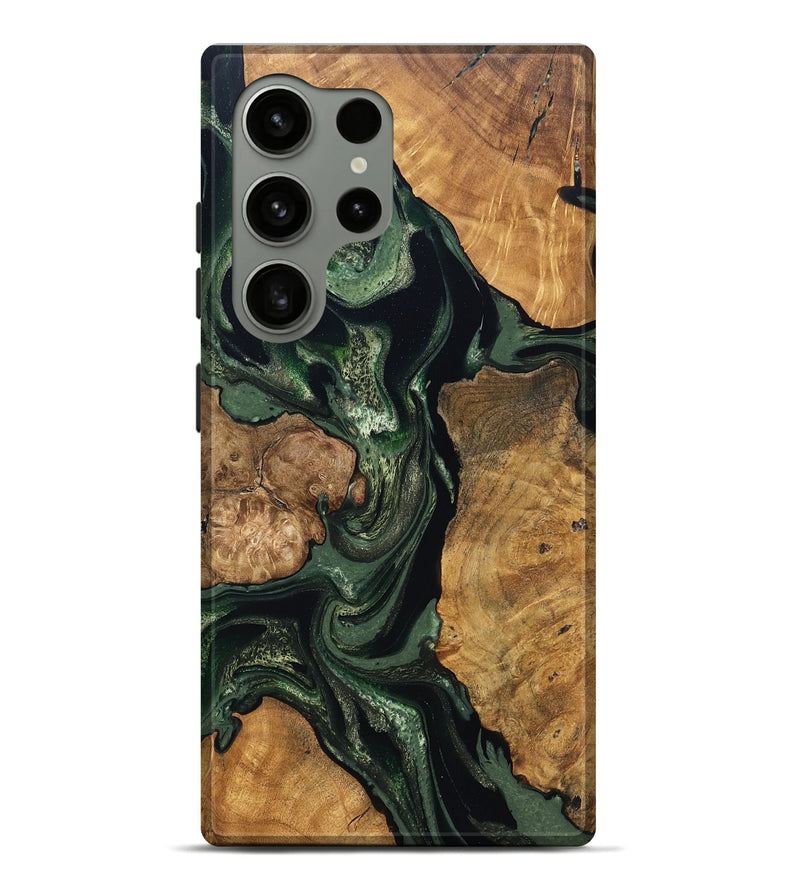 Galaxy S24 Ultra Wood Live Edge Phone Case - Colter (Green, 824307)