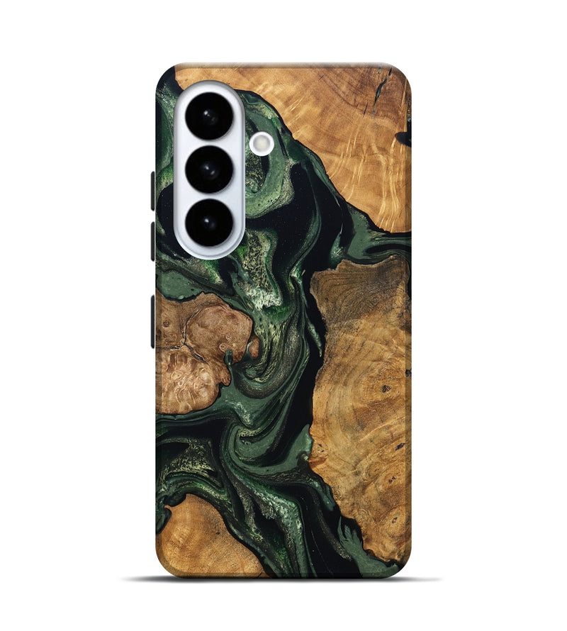 Galaxy S26 Wood Live Edge Phone Case - Colter (Green, 824307)