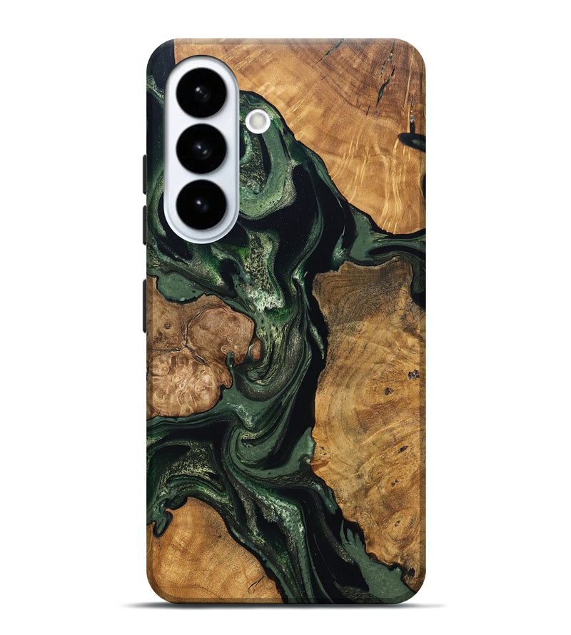 Galaxy S26 Plus Wood Live Edge Phone Case - Colter (Green, 824307)