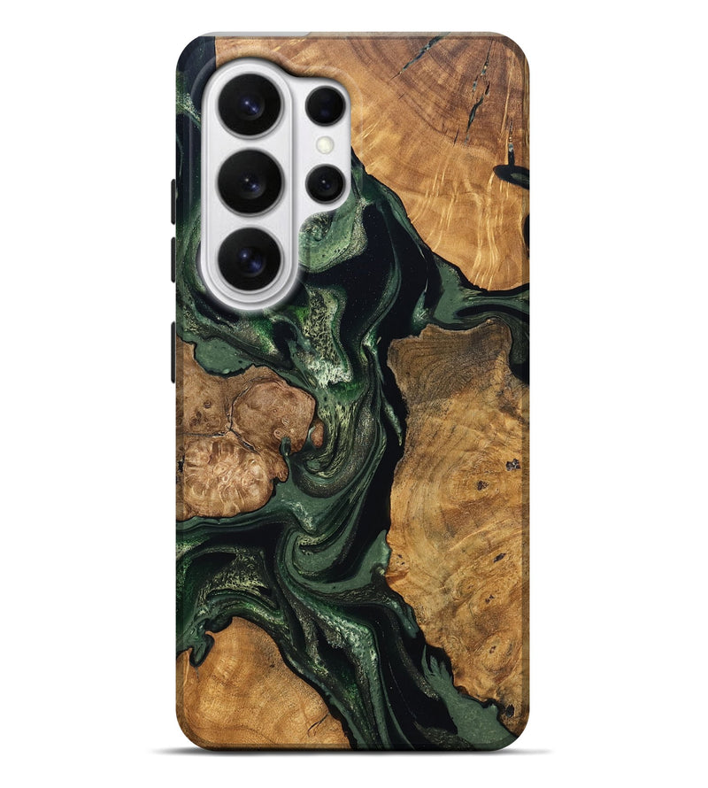 Galaxy S26 Ultra Wood Live Edge Phone Case - Colter (Green, 824307)
