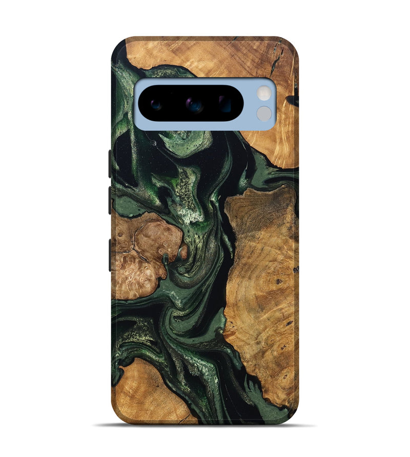 Pixel 8 Pro Wood Live Edge Phone Case - Colter (Green, 824307)