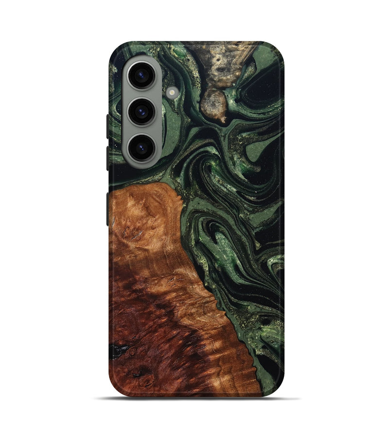 Galaxy S24 Wood Live Edge Phone Case - Whitney (Green, 824309)
