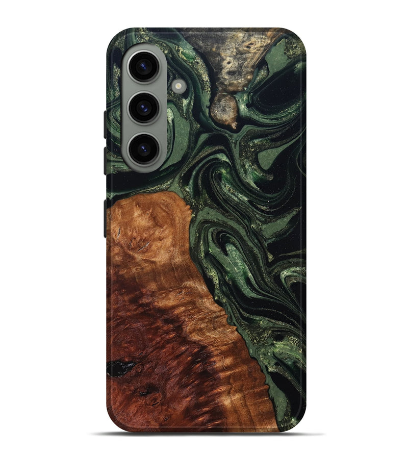 Galaxy S24 Plus Wood Live Edge Phone Case - Whitney (Green, 824309)