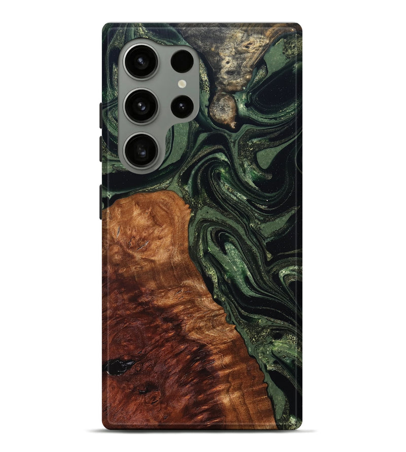 Galaxy S24 Ultra Wood Live Edge Phone Case - Whitney (Green, 824309)