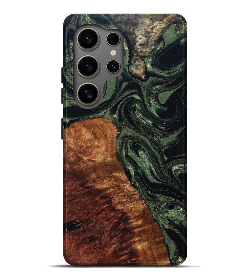 Galaxy S25 Ultra Wood Live Edge Phone Case - Whitney (Green, 824309)