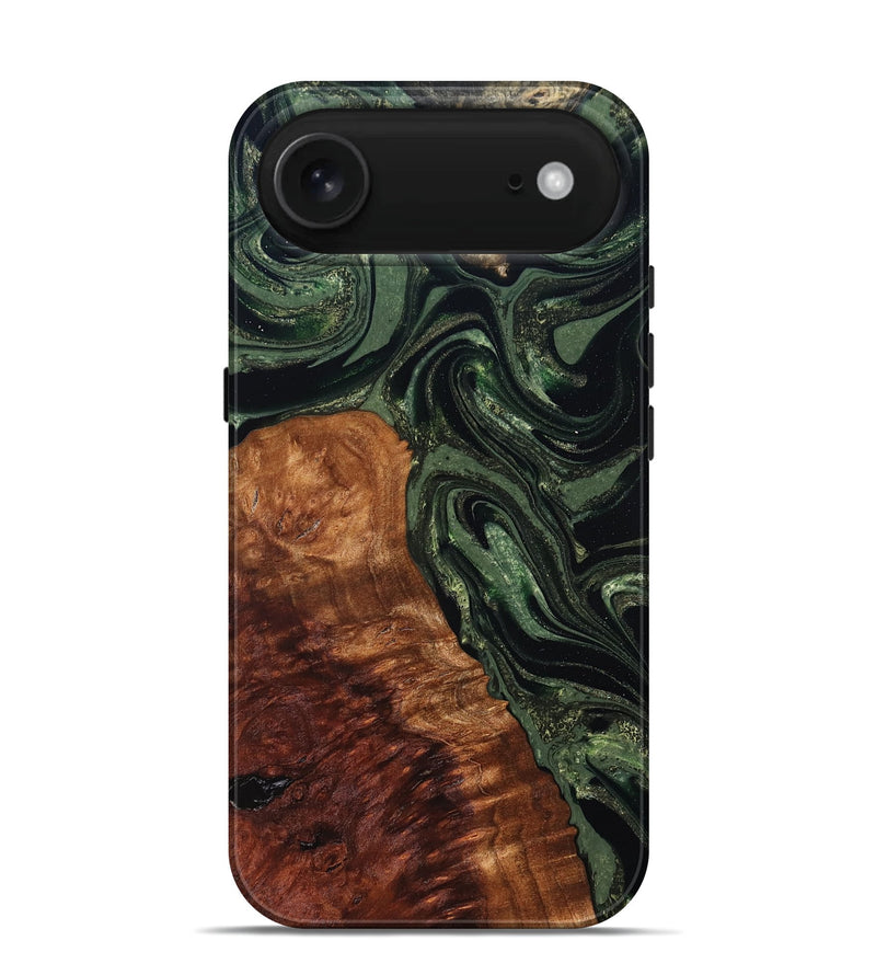 iPhone 17 Air Wood Live Edge Phone Case - Whitney (Green, 824309)