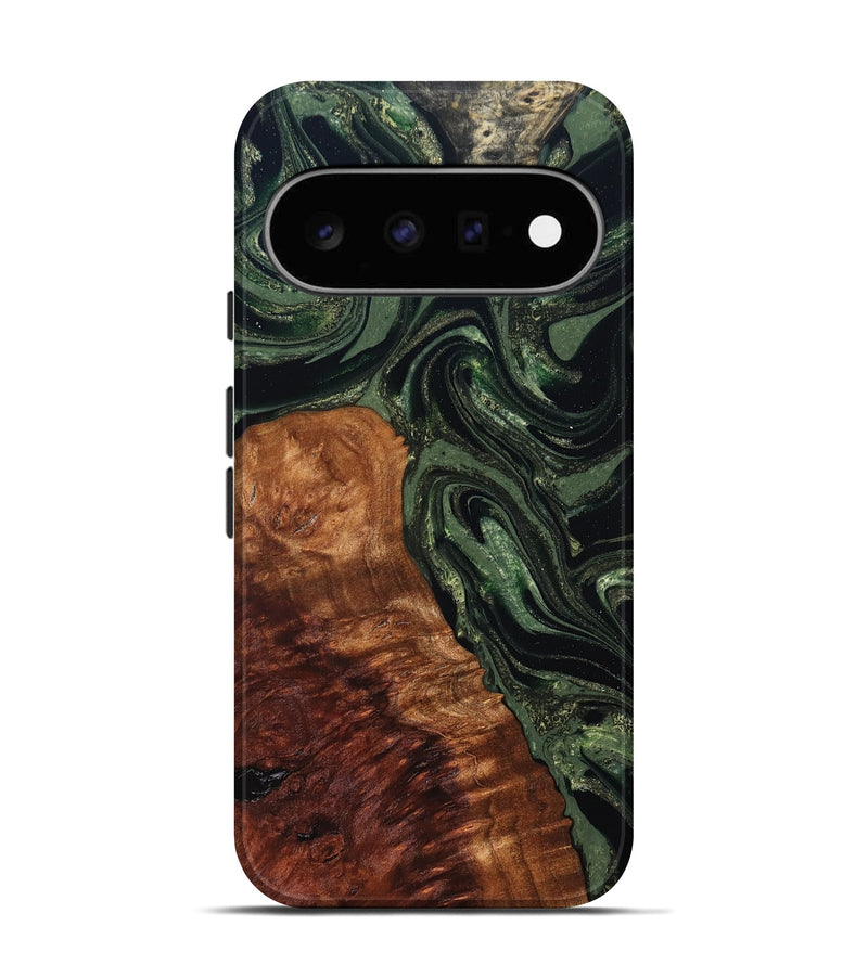 Pixel 11 Wood Live Edge Phone Case - Whitney (Green, 824309)