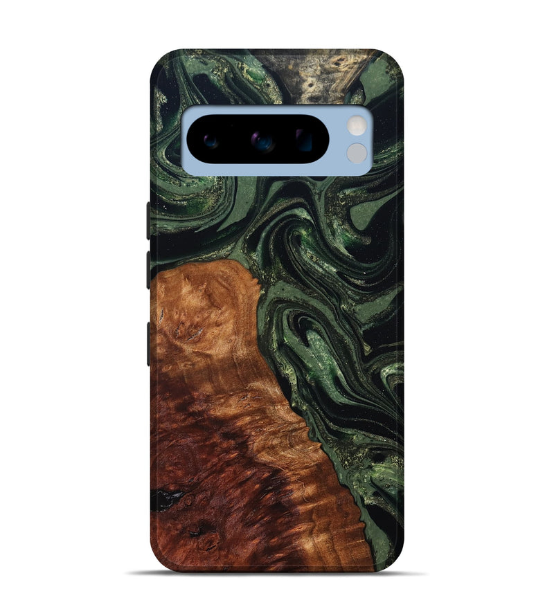Pixel 8 Pro Wood Live Edge Phone Case - Whitney (Green, 824309)