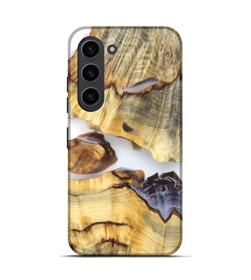 Galaxy S23 Wood Live Edge Phone Case - Ariel (Clear, 824314)