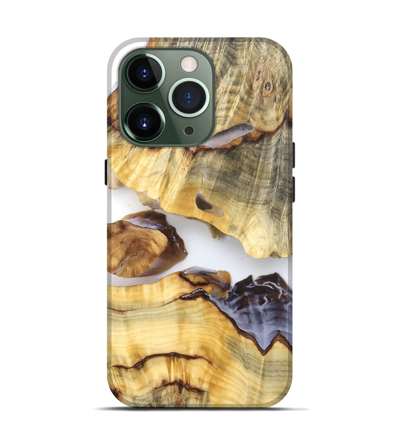 iPhone 13 Pro Wood Live Edge Phone Case - Ariel (Clear, 824314)