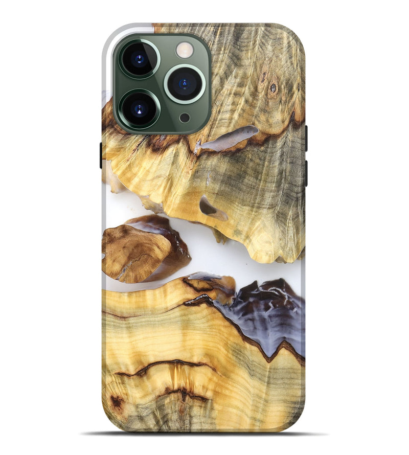 iPhone 13 Pro Max Wood Live Edge Phone Case - Ariel (Clear, 824314)