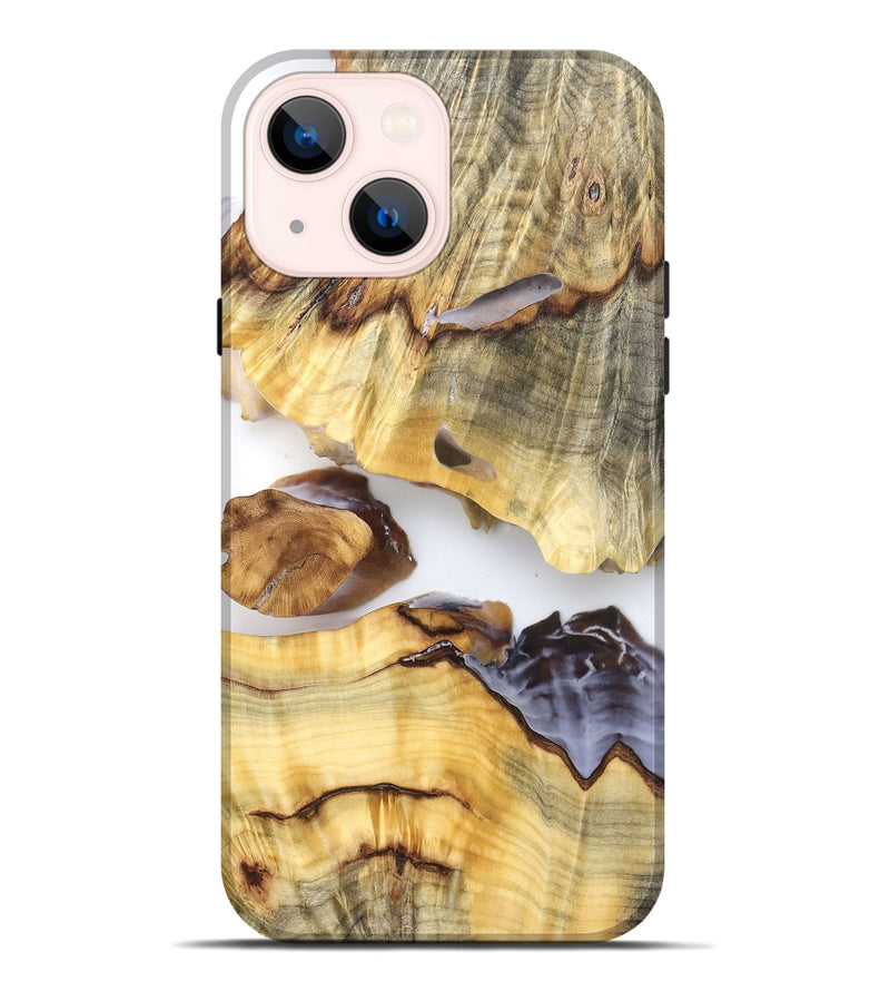 iPhone 14 Plus Wood Live Edge Phone Case - Ariel (Clear, 824314)
