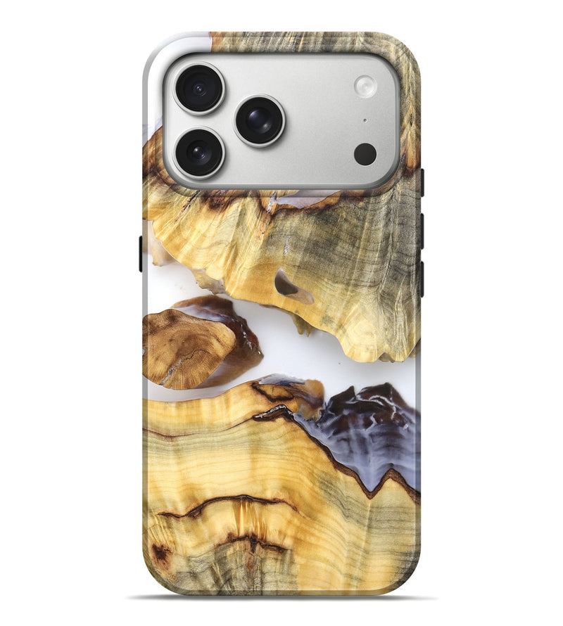 iPhone 17 Pro Max Wood Live Edge Phone Case - Ariel (Clear, 824314)