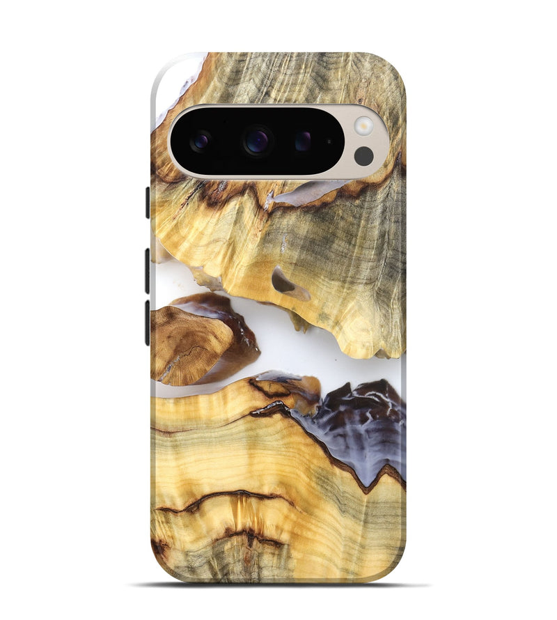 Pixel 9 Wood Live Edge Phone Case - Ariel (Clear, 824314)