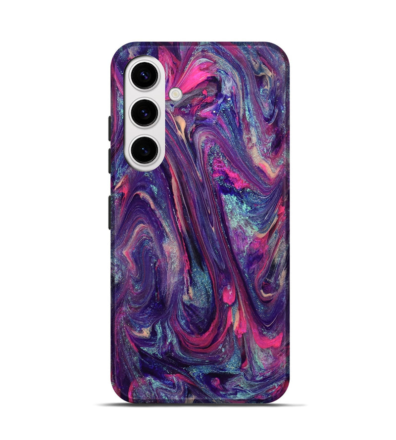 Galaxy S25 ResinArt Live Edge Phone Case - Doretha (Purple, 824316)