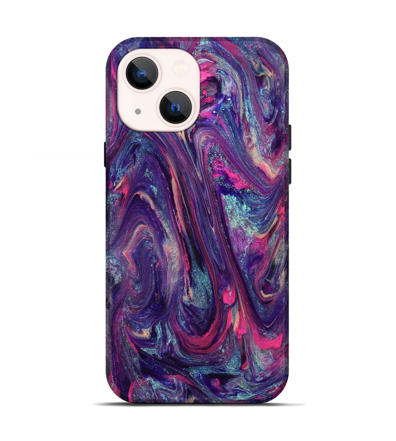 iPhone 13 ResinArt Live Edge Phone Case - Doretha (Purple, 824316)