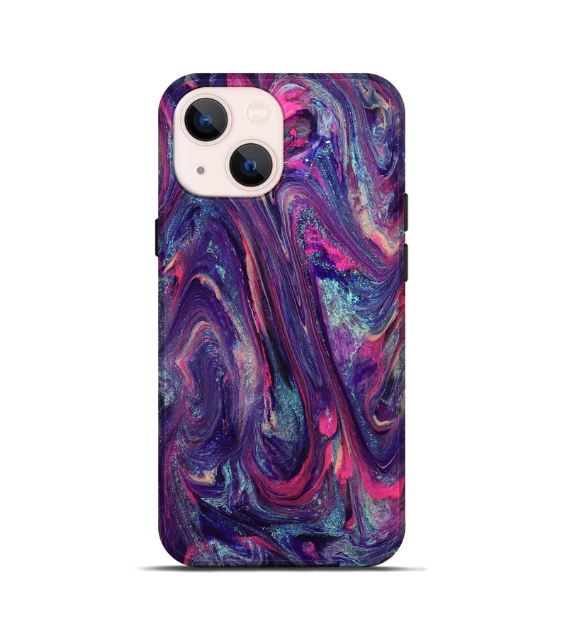 iPhone 13 mini ResinArt Live Edge Phone Case - Doretha (Purple, 824316)