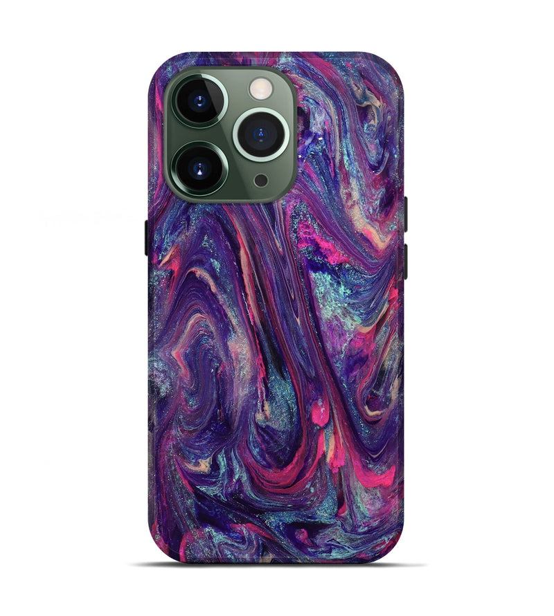 iPhone 13 Pro ResinArt Live Edge Phone Case - Doretha (Purple, 824316)