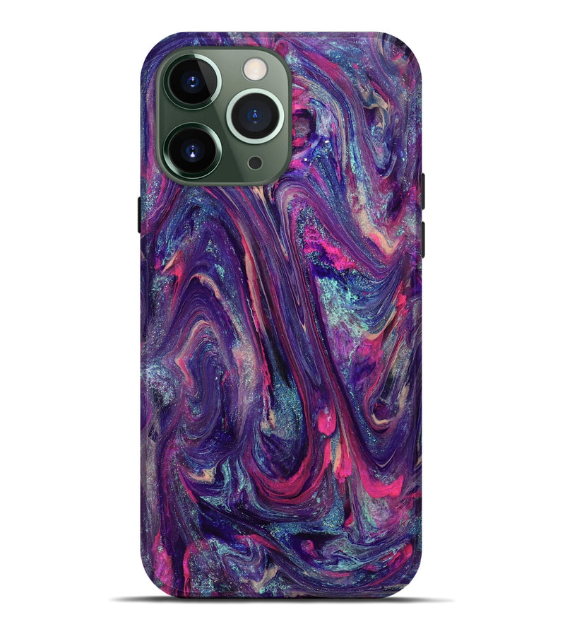 iPhone 13 Pro Max ResinArt Live Edge Phone Case - Doretha (Purple, 824316)