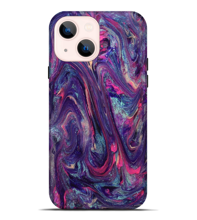 iPhone 14 Plus ResinArt Live Edge Phone Case - Doretha (Purple, 824316)