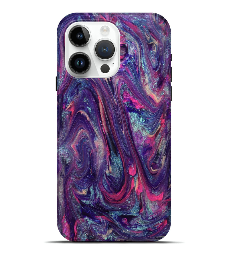 iPhone 15 Pro Max ResinArt Live Edge Phone Case - Doretha (Purple, 824316)