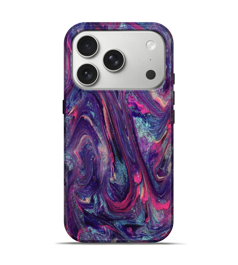 iPhone 17 Pro ResinArt Live Edge Phone Case - Doretha (Purple, 824316)