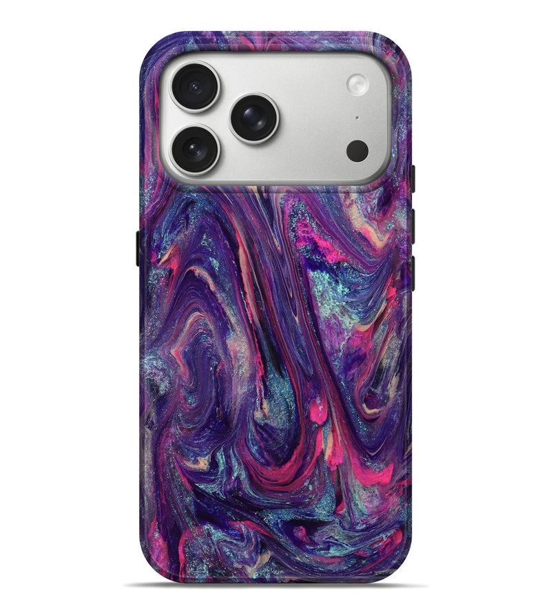 iPhone 17 Pro Max ResinArt Live Edge Phone Case - Doretha (Purple, 824316)