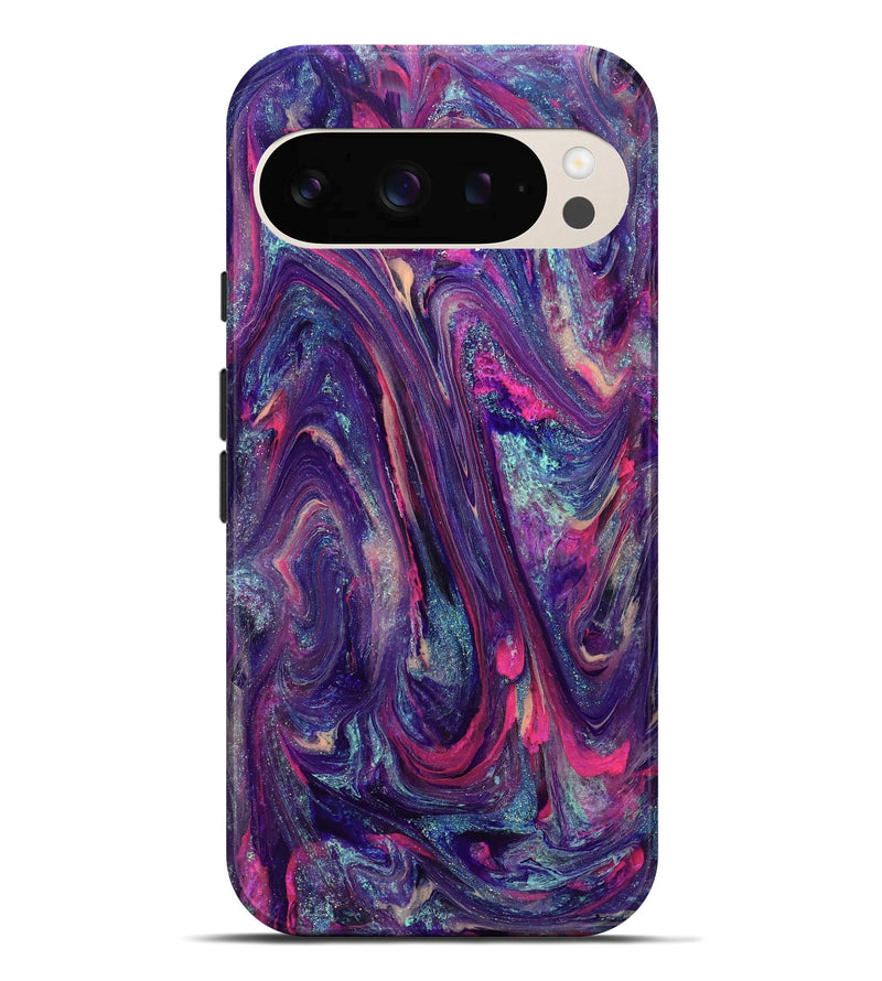 Pixel 10 Pro XL ResinArt Live Edge Phone Case - Doretha (Purple, 824316)