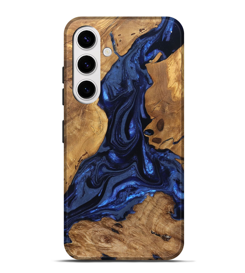 Galaxy S25 Plus Wood Live Edge Phone Case - Jakayla (Ancient Olive, 824323)