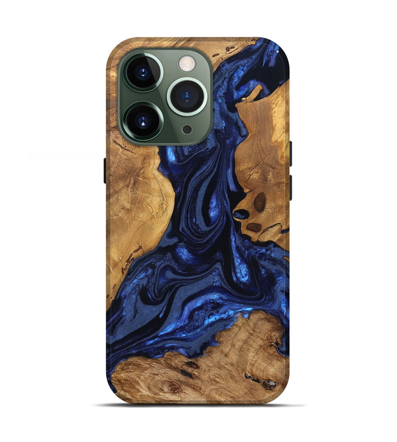 iPhone 13 Pro Wood Live Edge Phone Case - Jakayla (Ancient Olive, 824323)
